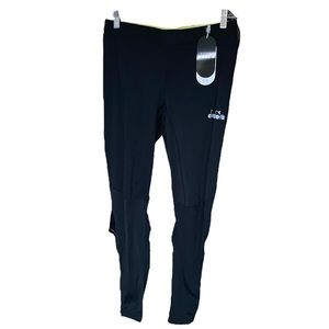 NWT Diadora Winter Be One Black Bike Cycling Tights Pants Mens US Medium